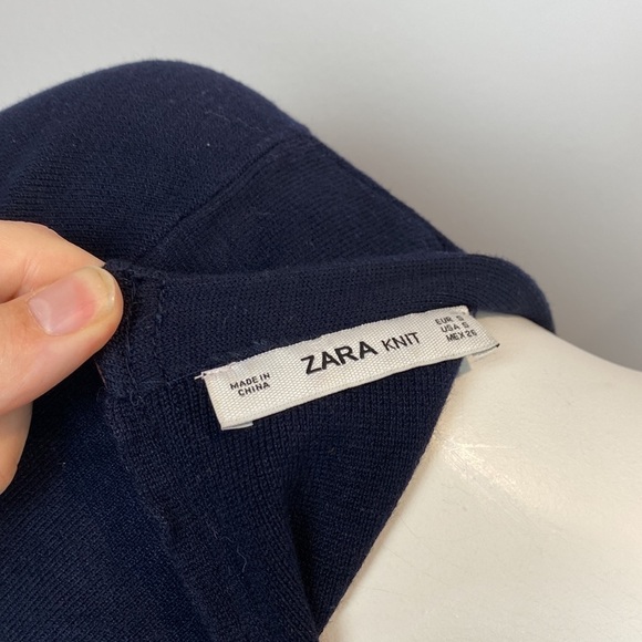 Zara Knit • Long Sleeve Knit Mini Dress - Picture 8 of 9